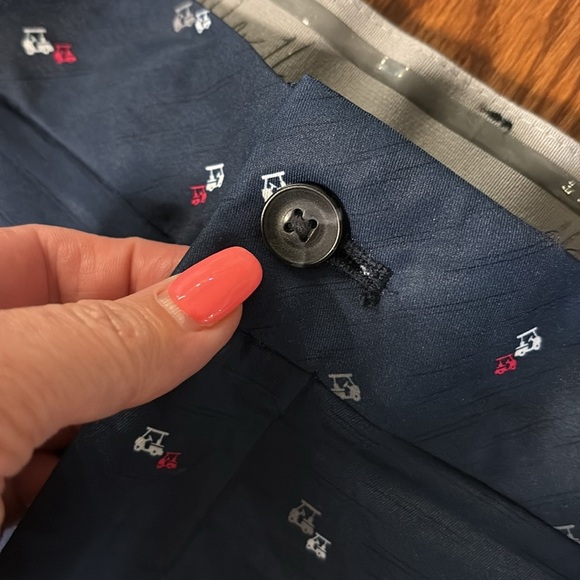 Walter Hagen Men's 11 navy Golf Carts Shorts flat front pockets waist 40 - Picture 4 of 15